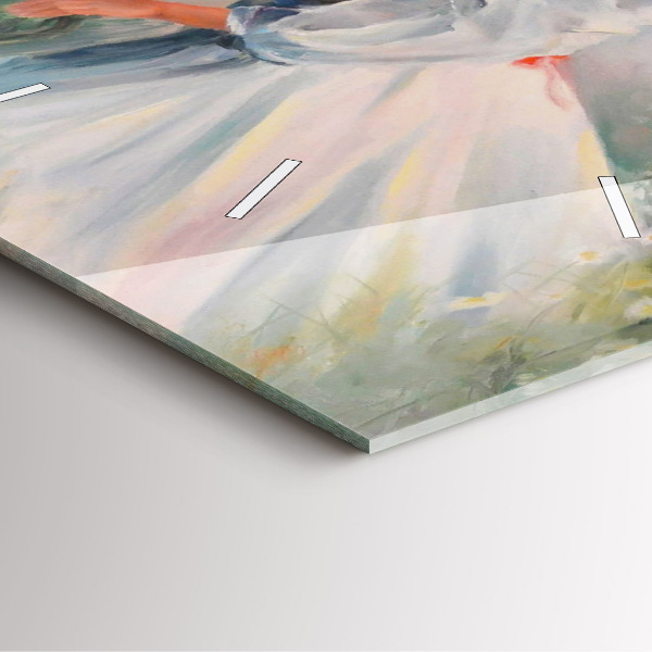 Štvorcové hodiny Krásna žena s koňom