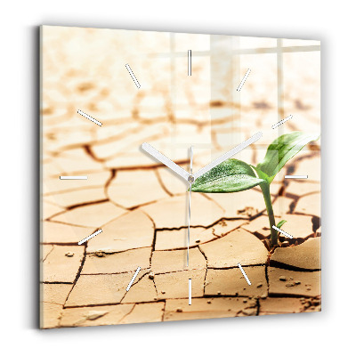 Štvorcové hodiny Zasaďte do suchej pôdy