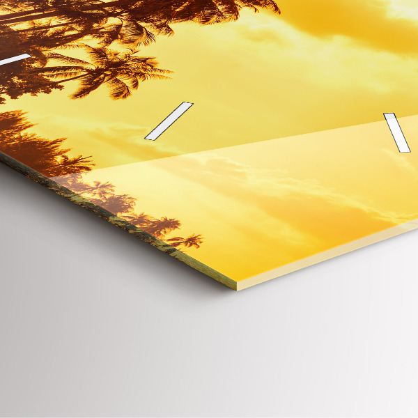 Štvorcové hodiny Slnečné palmy