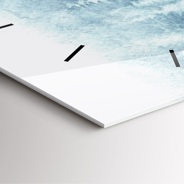 Štvorcové hodiny Zimný les