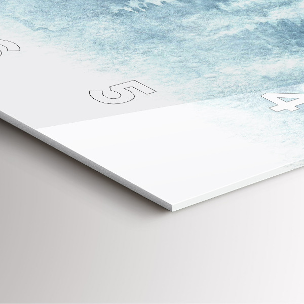 Štvorcové hodiny Zimný les