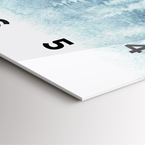 Štvorcové hodiny Zimný les