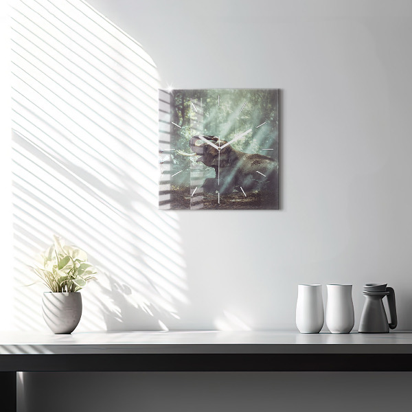 Štvorcové hodiny Chlapec číta knihu