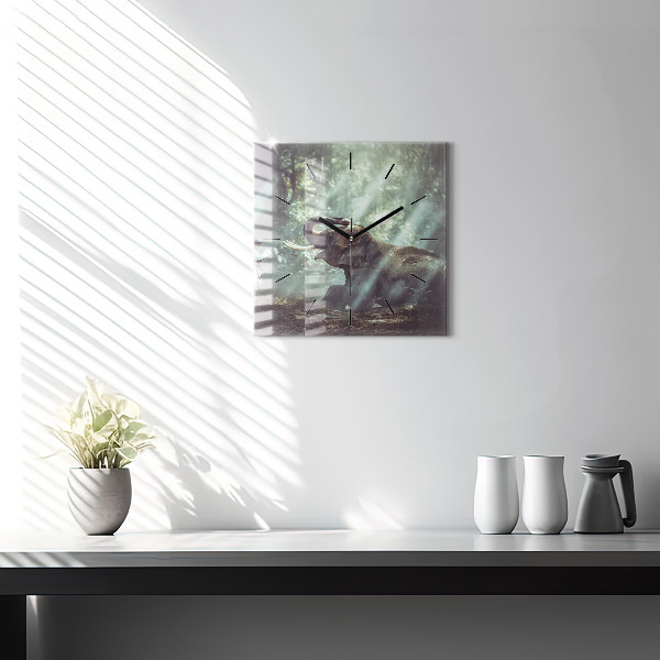 Štvorcové hodiny Chlapec číta knihu