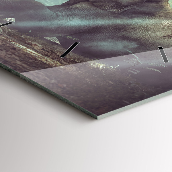 Štvorcové hodiny Chlapec číta knihu