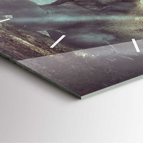 Štvorcové hodiny Chlapec číta knihu