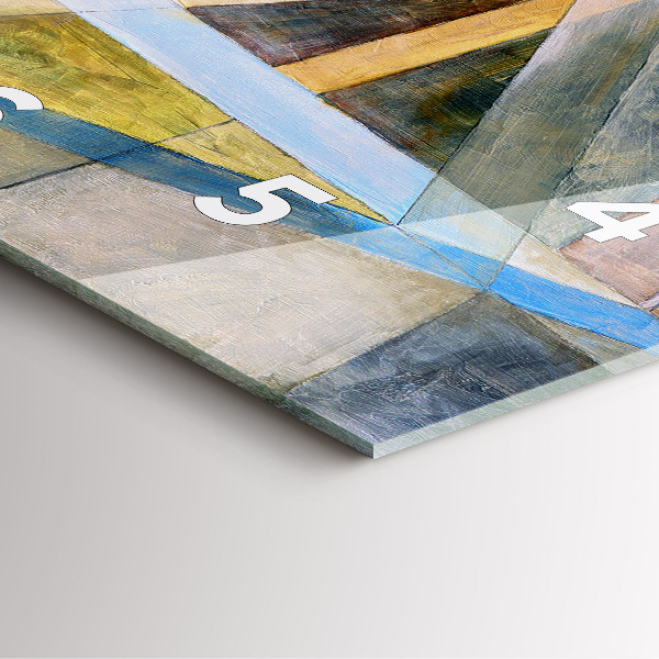 Štvorcové hodiny Impresionistická maľba