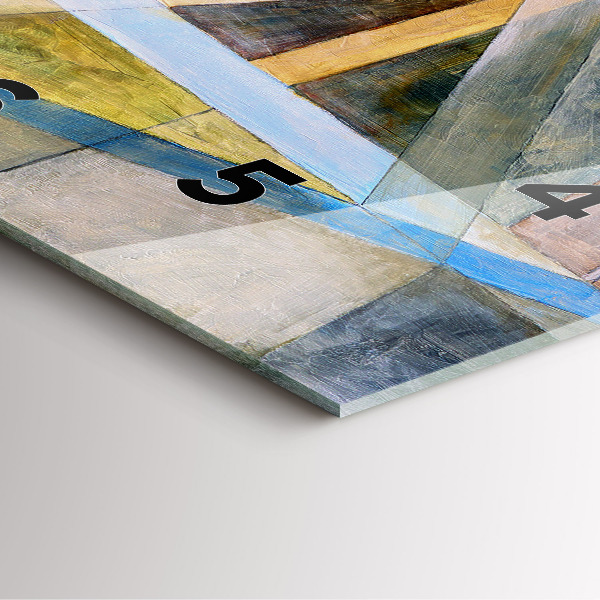 Štvorcové hodiny Impresionistická maľba