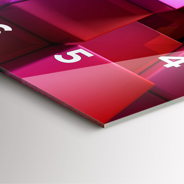 Štvorcové hodiny Farebné kocky