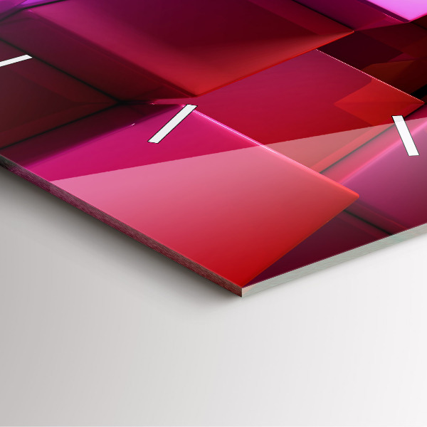 Štvorcové hodiny Farebné kocky