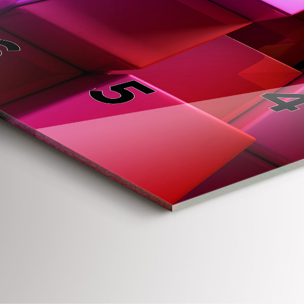 Štvorcové hodiny Farebné kocky