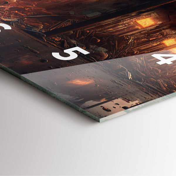 Štvorcové hodiny Apokalyptická budova