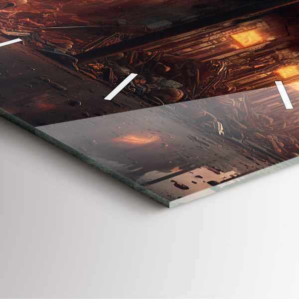 Štvorcové hodiny Apokalyptická budova