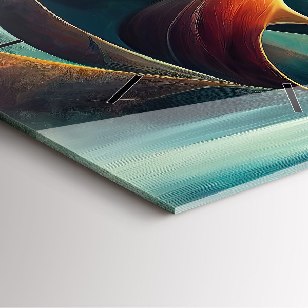 Štvorcové hodiny Tečúci vodopád