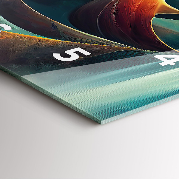 Štvorcové hodiny Tečúci vodopád