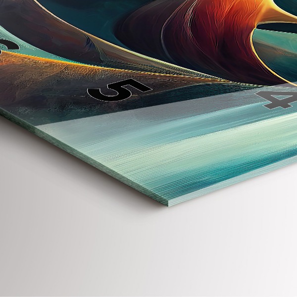 Štvorcové hodiny Tečúci vodopád