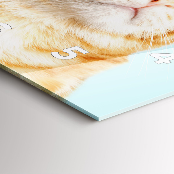 Štvorcové hodiny Vtipná mačka s okuliarmi