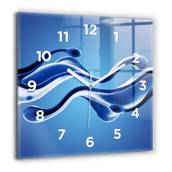 Štvorcové hodiny Abstrakcia tekutín