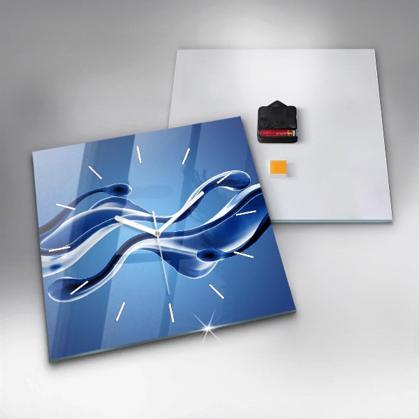 Štvorcové hodiny Abstrakcia tekutín