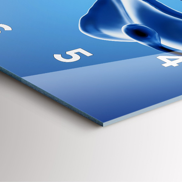 Štvorcové hodiny Abstrakcia tekutín