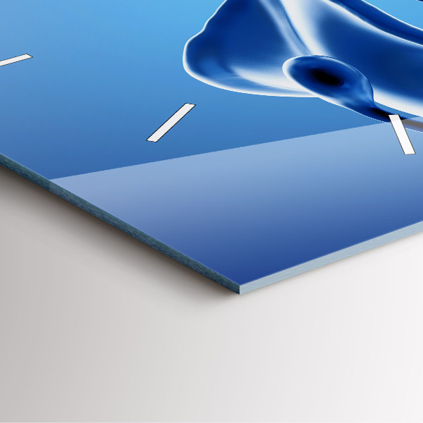 Štvorcové hodiny Abstrakcia tekutín