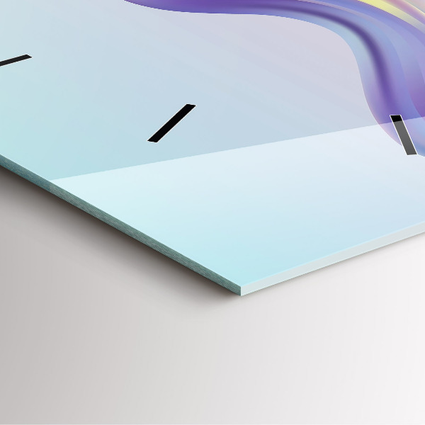 Štvorcové hodiny Pastelová vlnová abstrakcia