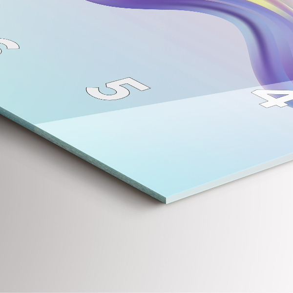 Štvorcové hodiny Pastelová vlnová abstrakcia