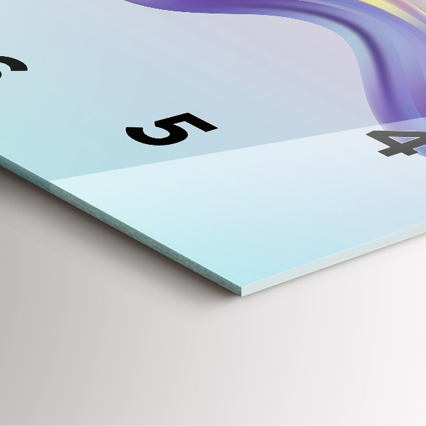 Štvorcové hodiny Pastelová vlnová abstrakcia