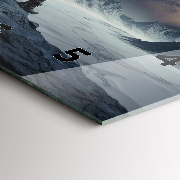 Štvorcové hodiny Muž na pozadí mesiaca