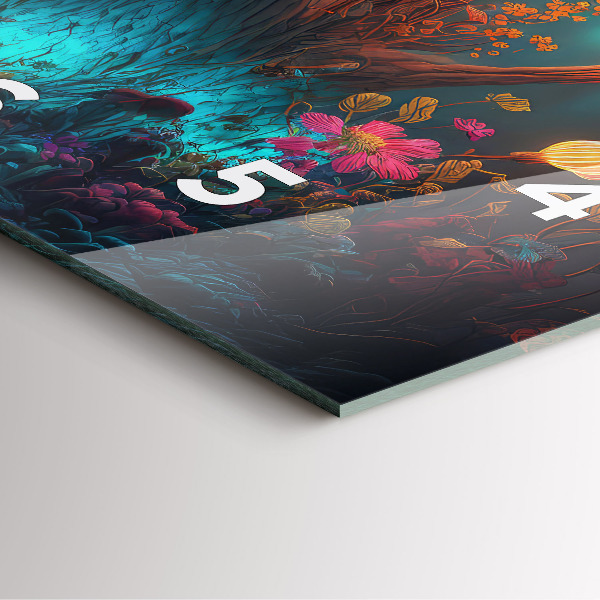 Štvorcové hodiny Lesné a magické huby