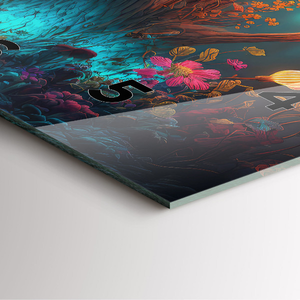 Štvorcové hodiny Lesné a magické huby