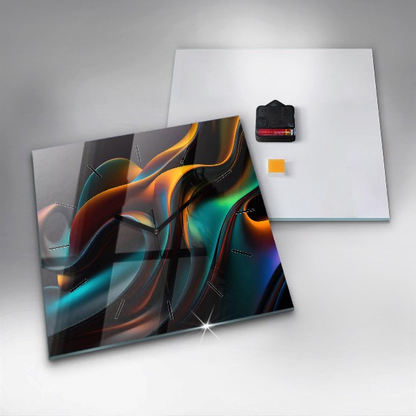 Štvorcové hodiny Futuristická vlna