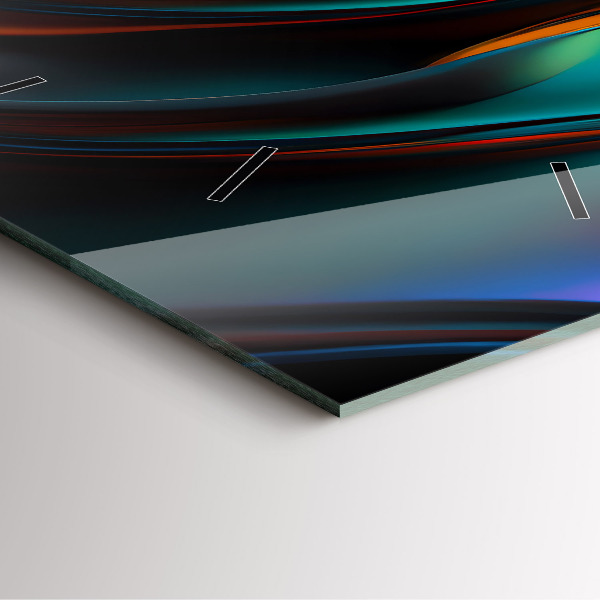 Štvorcové hodiny Futuristická vlna