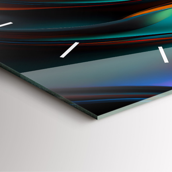 Štvorcové hodiny Futuristická vlna