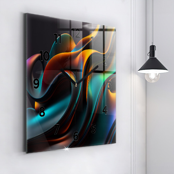 Štvorcové hodiny Futuristická vlna