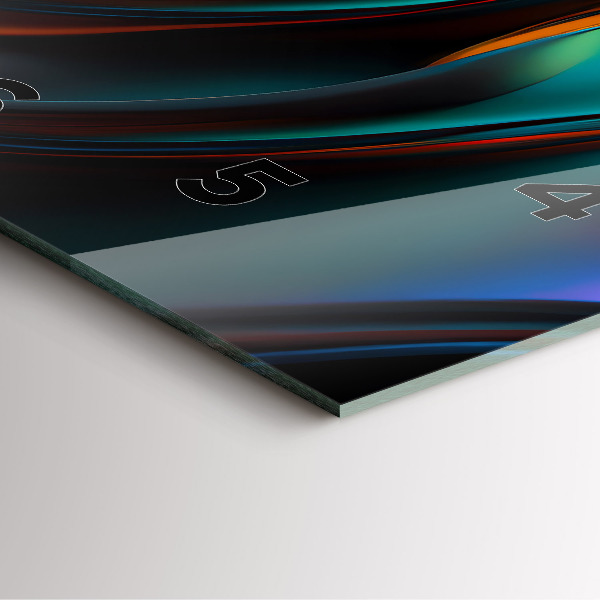 Štvorcové hodiny Futuristická vlna