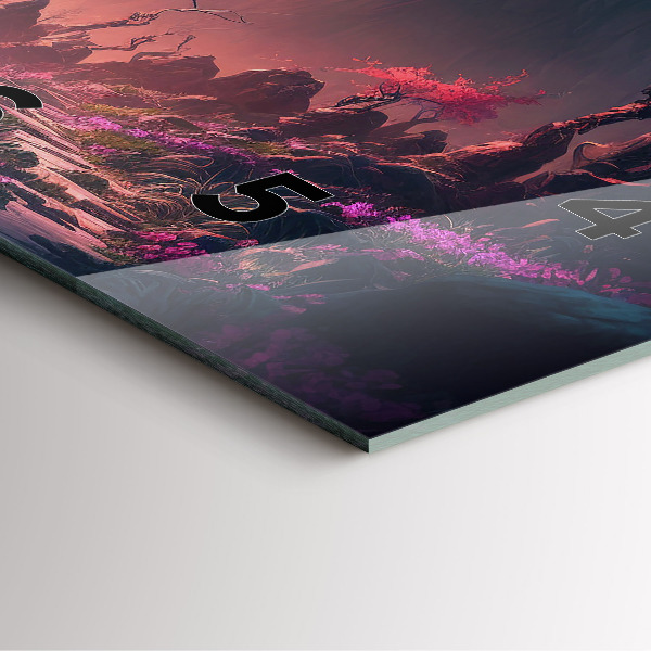 Štvorcové hodiny Čarovný les a hory