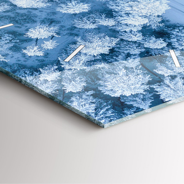 Štvorcové hodiny Les z dronu