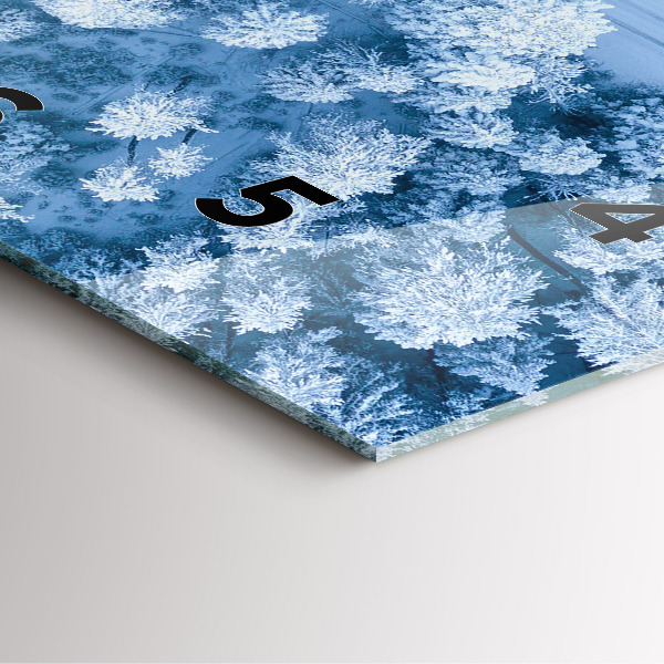 Štvorcové hodiny Les z dronu