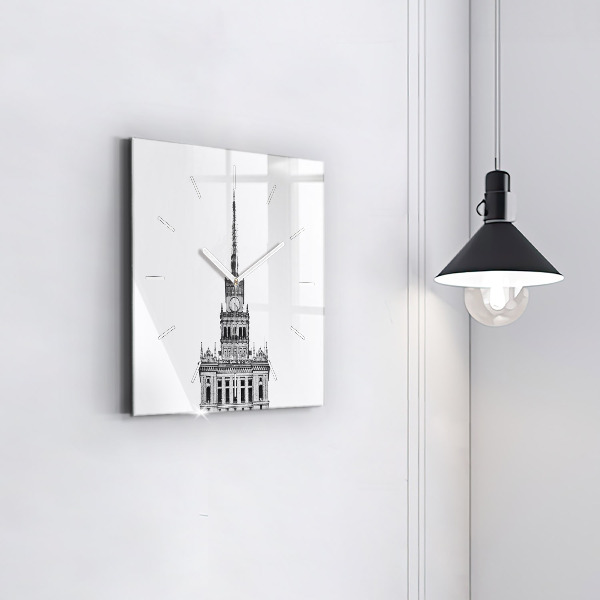 Štvorcové hodiny Palác kultúry a vedy