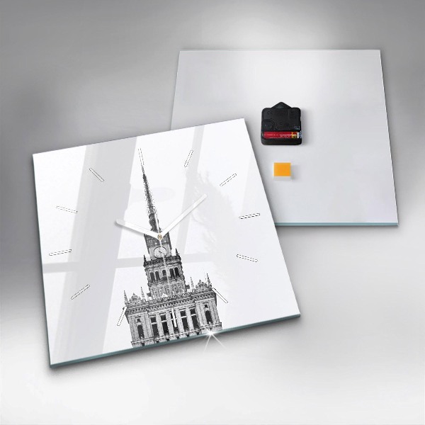 Štvorcové hodiny Palác kultúry a vedy