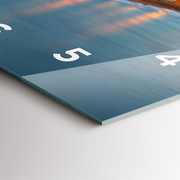 Štvorcové hodiny Pláž v Barcelone