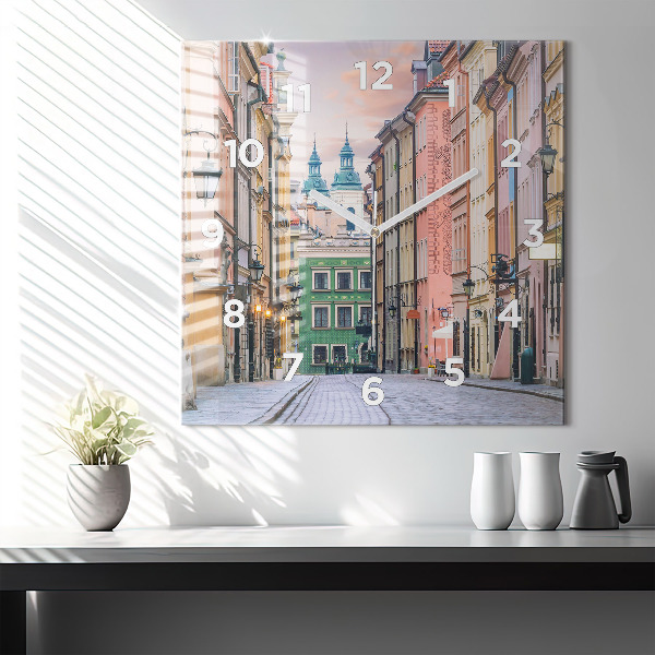 Štvorcové hodiny Staré mesto vo Varšave