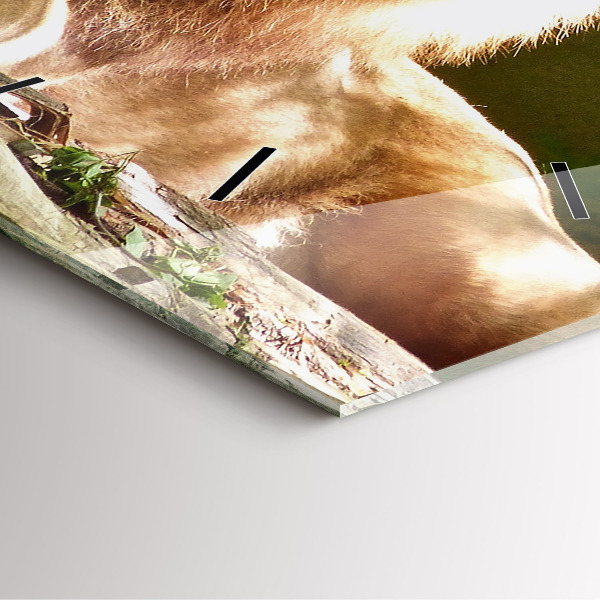 Štvorcové hodiny Portrét leva