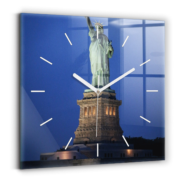 Štvorcové hodiny Socha slobody v New Yorku