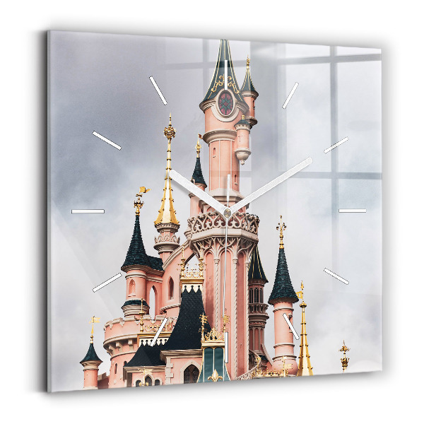 Štvorcové hodiny Zámok Disneyland v Paríži