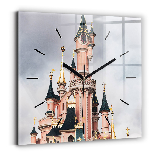 Štvorcové hodiny Zámok Disneyland v Paríži