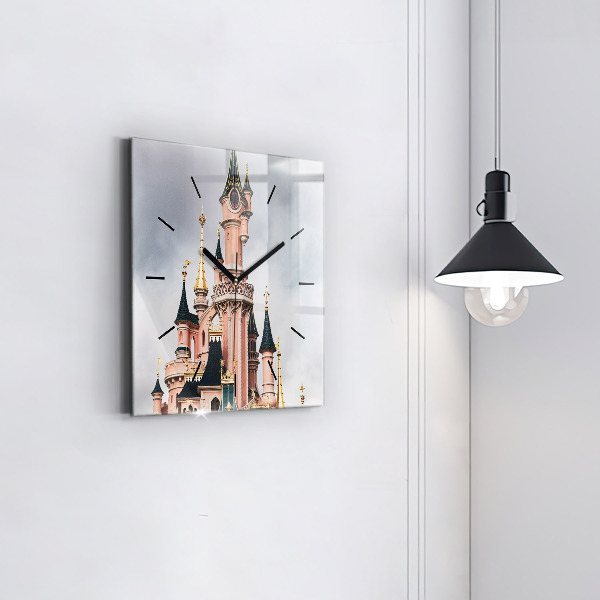 Štvorcové hodiny Zámok Disneyland v Paríži