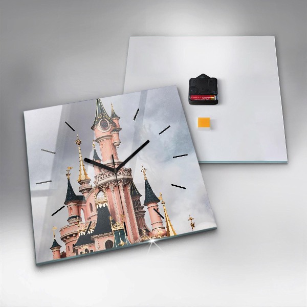 Štvorcové hodiny Zámok Disneyland v Paríži