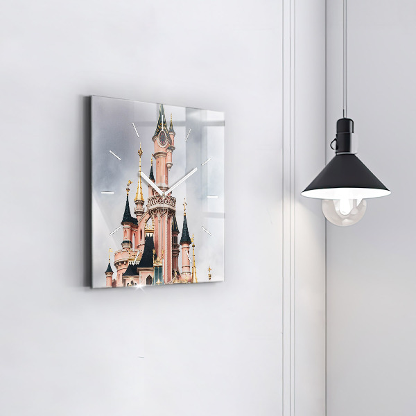 Štvorcové hodiny Zámok Disneyland v Paríži